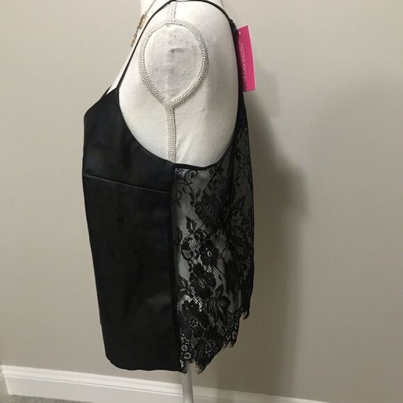 NWT Vegan leather and lace sexy cami - Picture 5 of 11